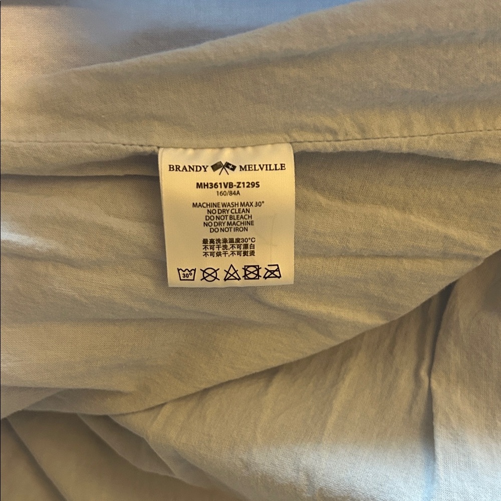 Brandy Melville Light Blue Tiered Maxi Skirt - Picture 6 of 7